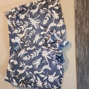 LOFT bird Ruffle Riviera Pocket Shorts, size 12